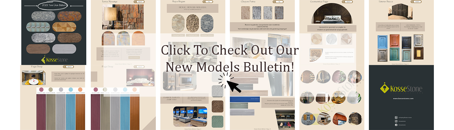 Kosse Stone Bulletin über neue Modelle